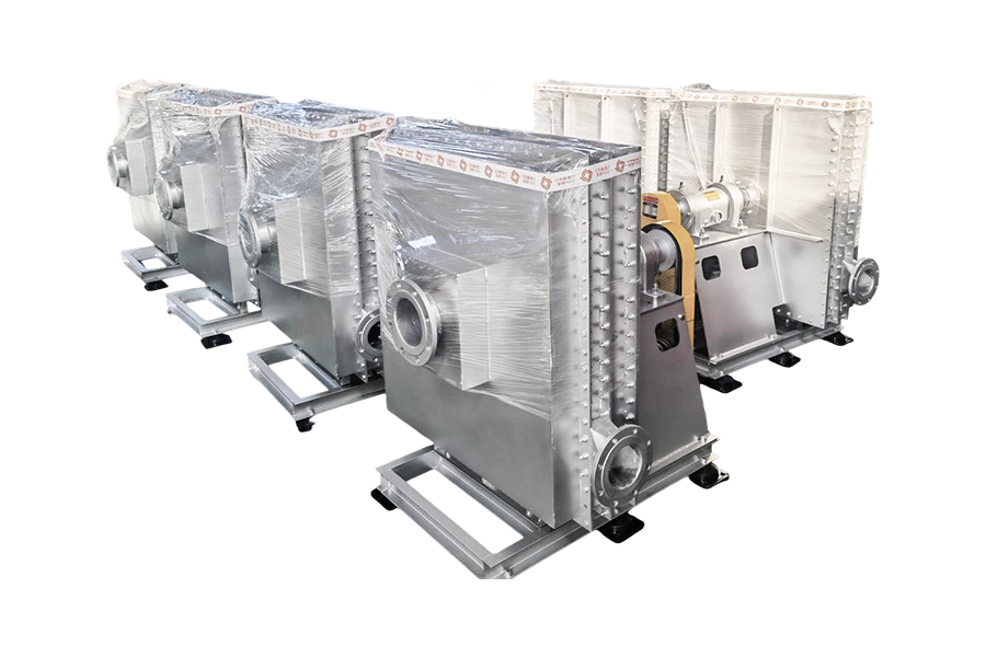 صناعة حماية البيئة - نظام معالجة الفرن الدوار للنفايات الصلبة والسائلة مروحة غاز الانحلال الحراري